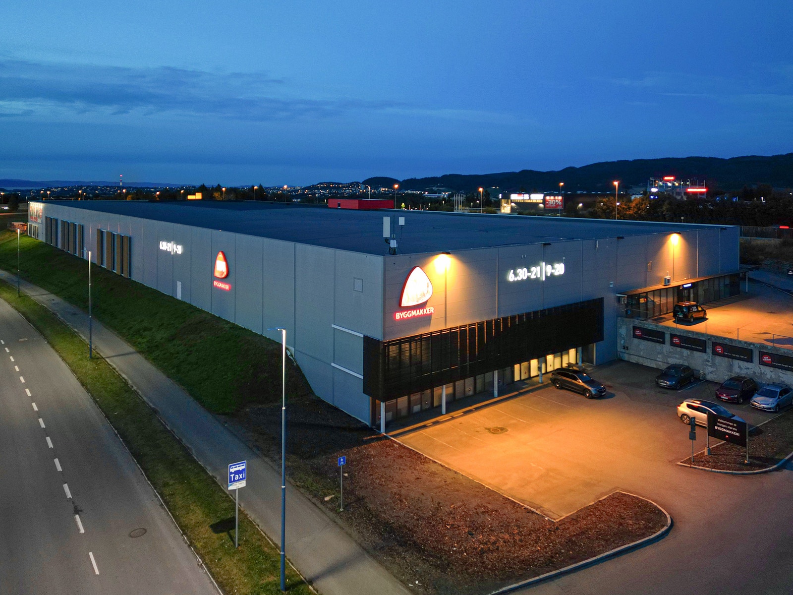 Skiltplan med eksponering mot Vestre Rosten og E6 Galleribilde