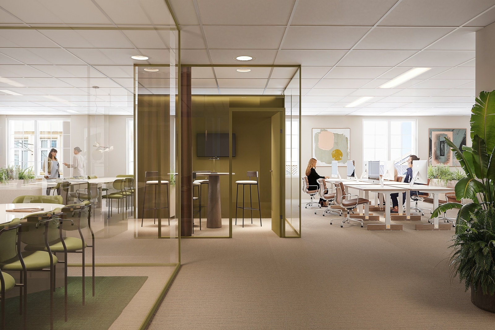 Illustrasjon fra kontor Galleribilde