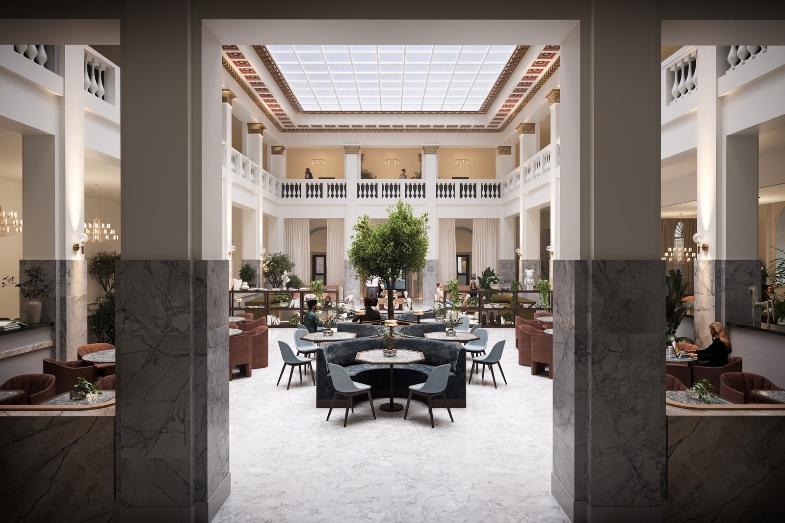 Personalrestauranten i Marmorsalen Galleribilde