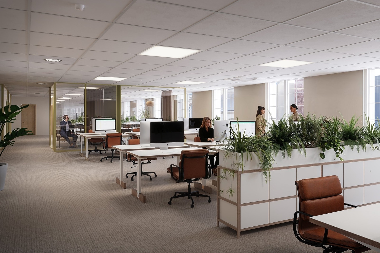 Illustrasjon fra kontor Galleribilde