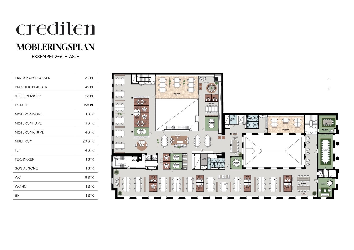 Eksempel på etasjeplan - store effektive etasjeplan Galleribilde