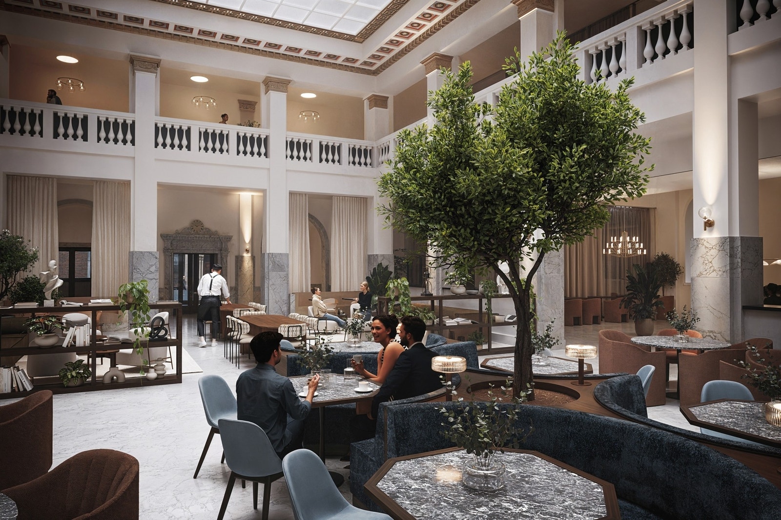 Personalrestauranten i Marmorsalen Galleribilde