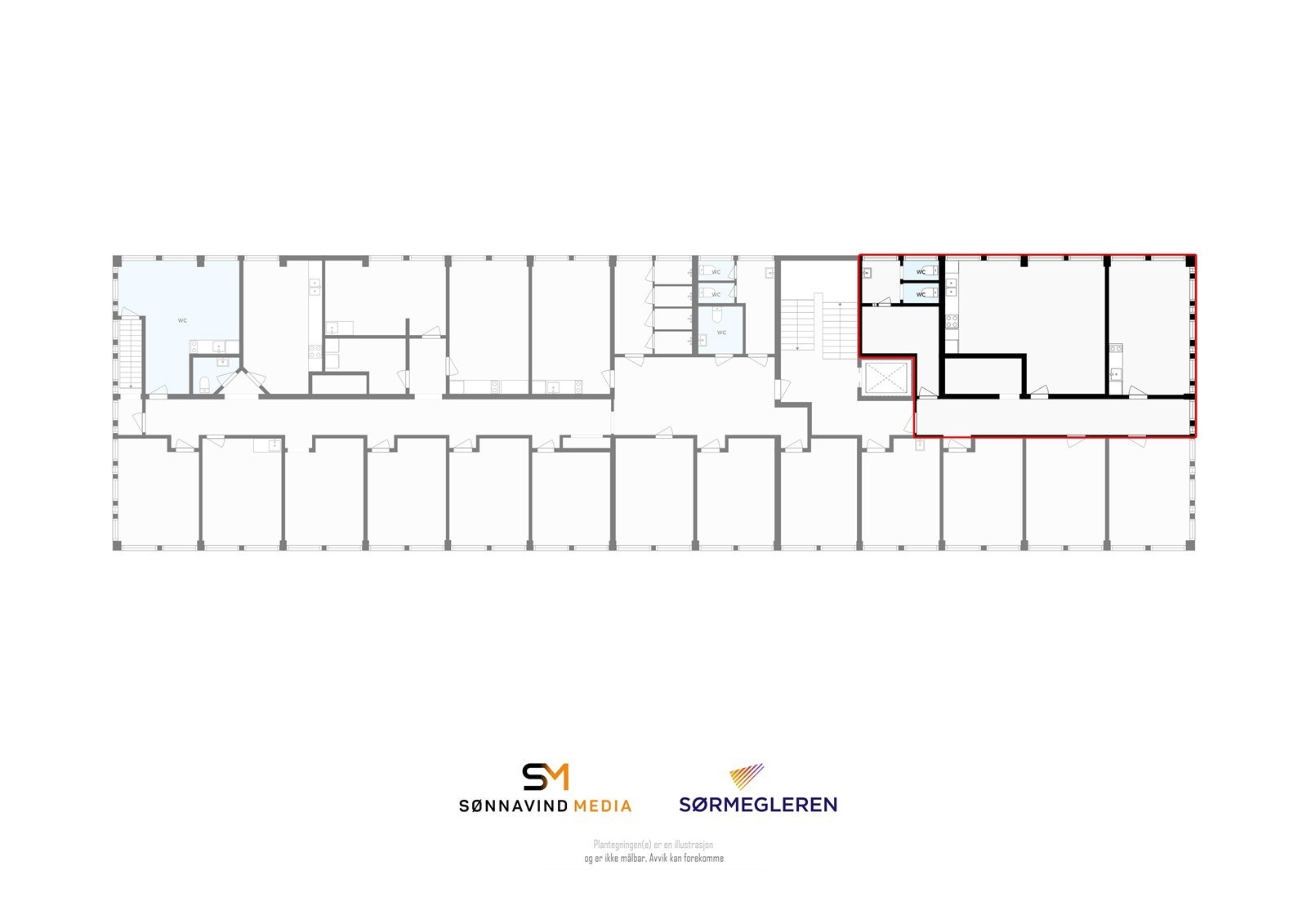 Plantegning 2.etg. Galleribilde