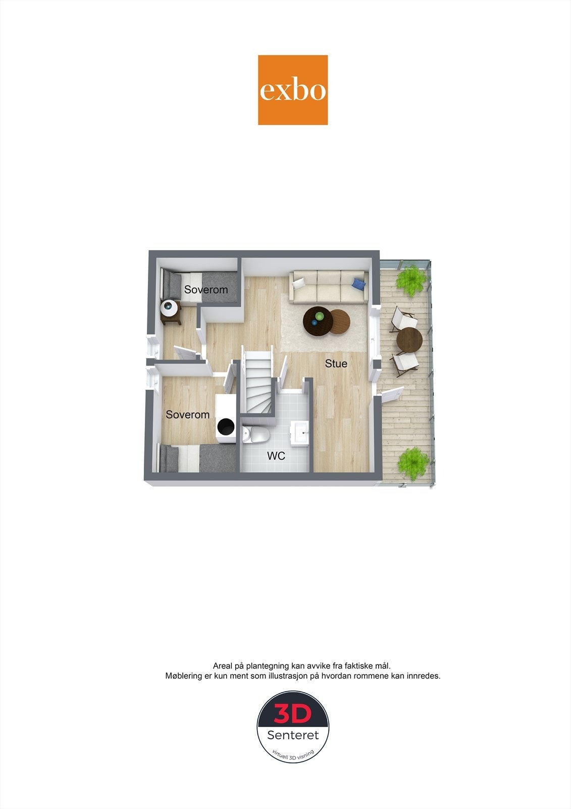 Plantegning loft Galleribilde