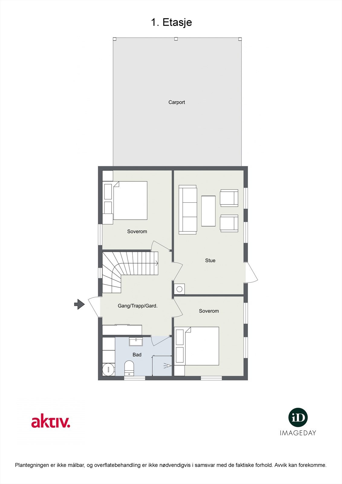 Plantegning 1.etasje Galleribilde