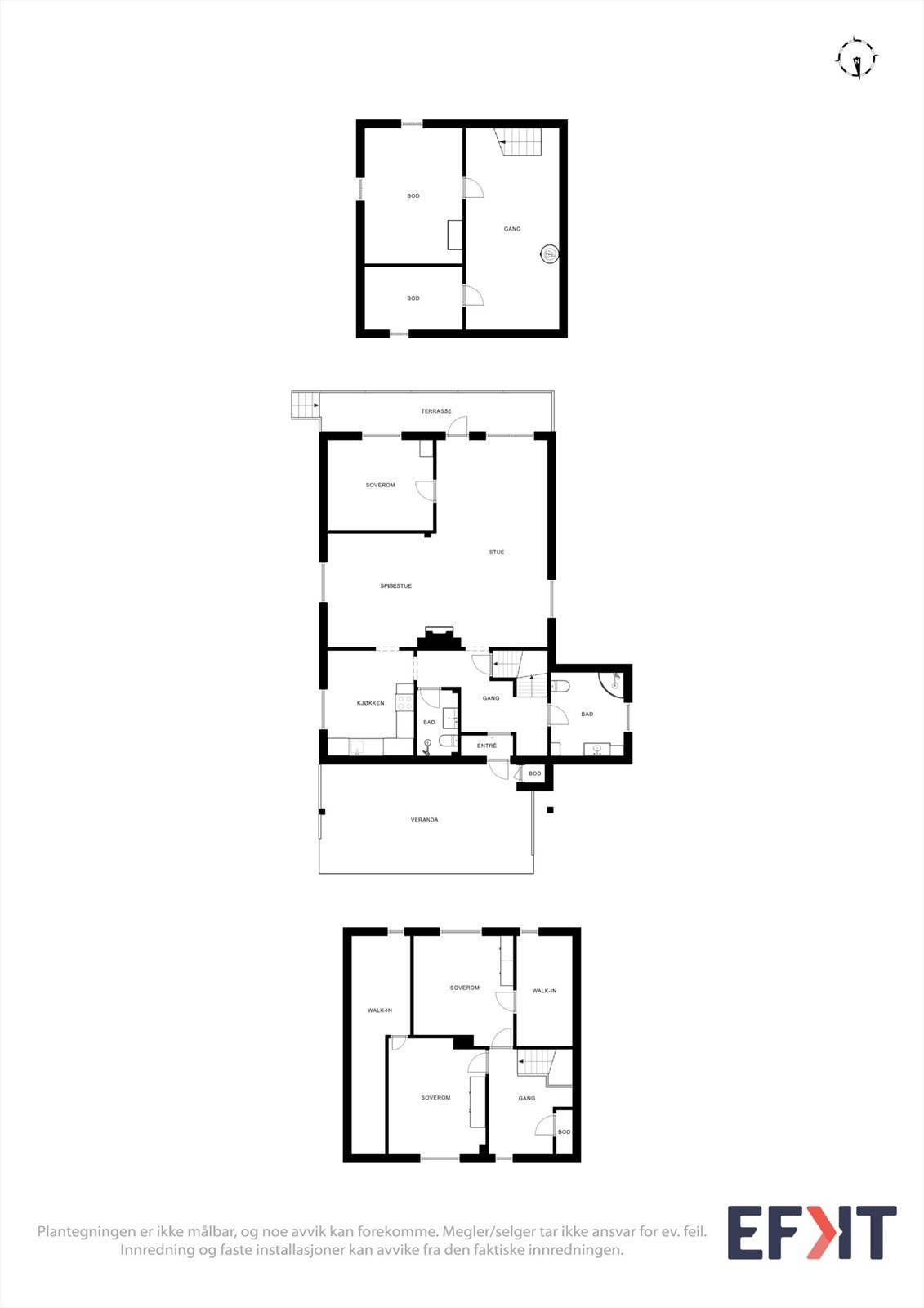 Plantegninger alle plan. Galleribilde