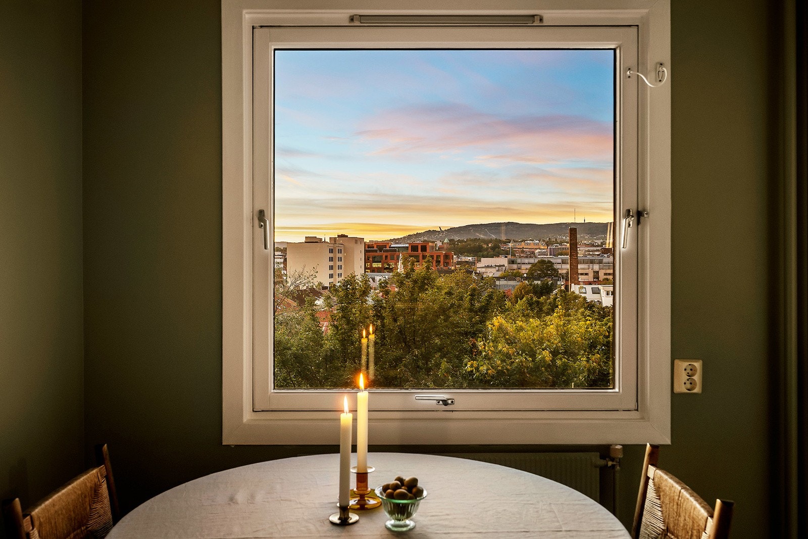 Middager med fantastiske solnedganger Galleribilde