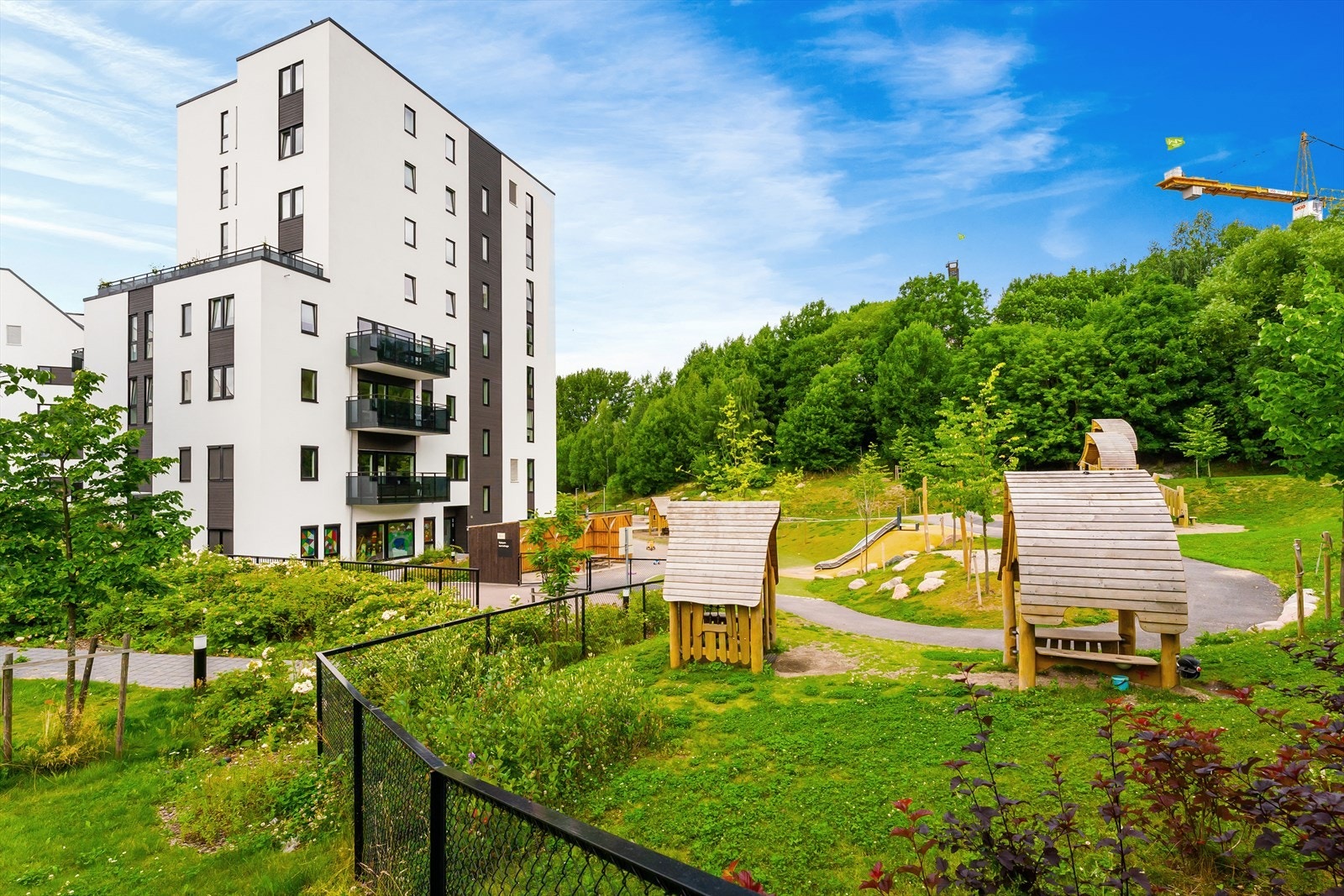 Nybyen Barnehage ligger rett i nabobygget. Galleribilde