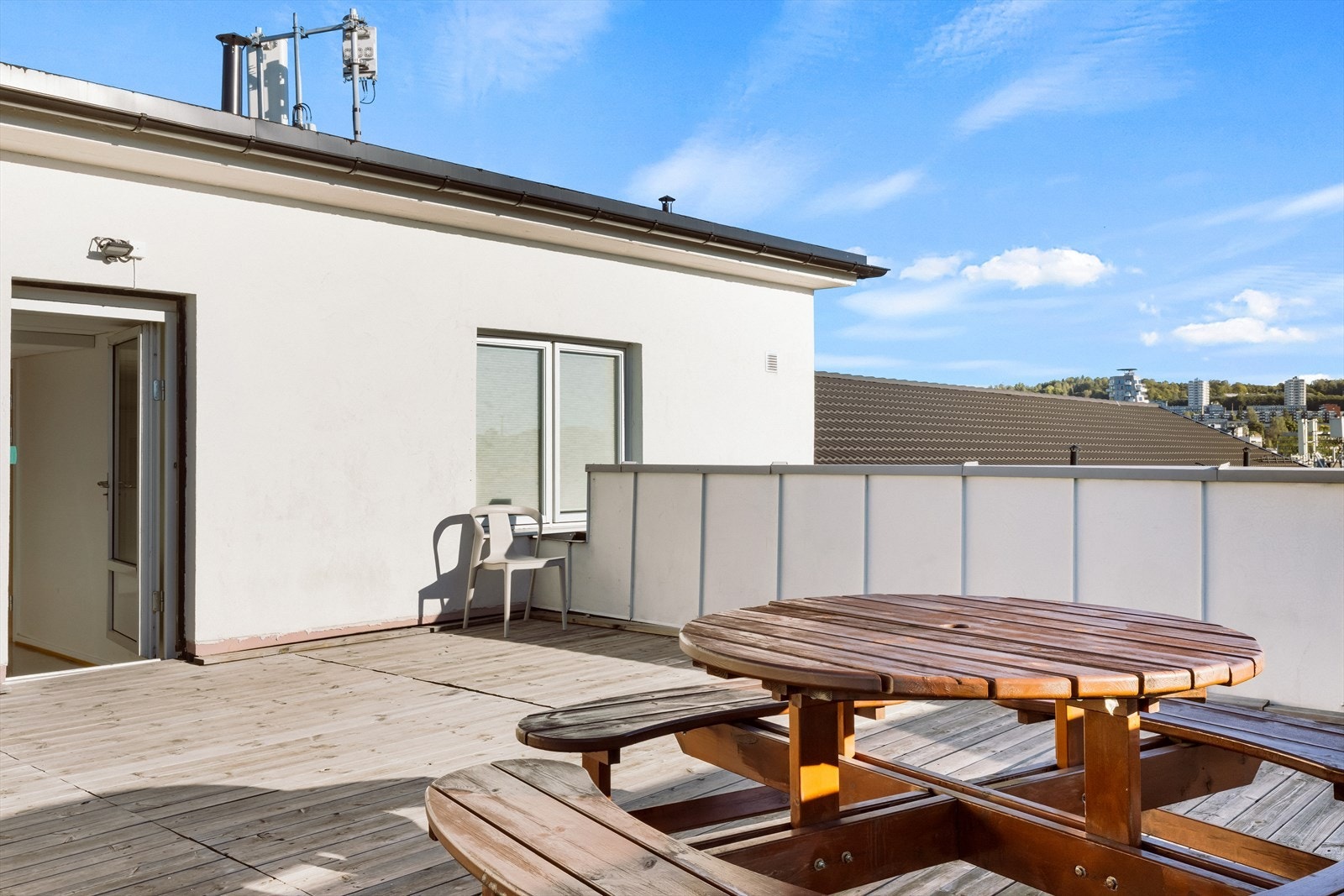 Borettslaget har felles takterrasse. Galleribilde