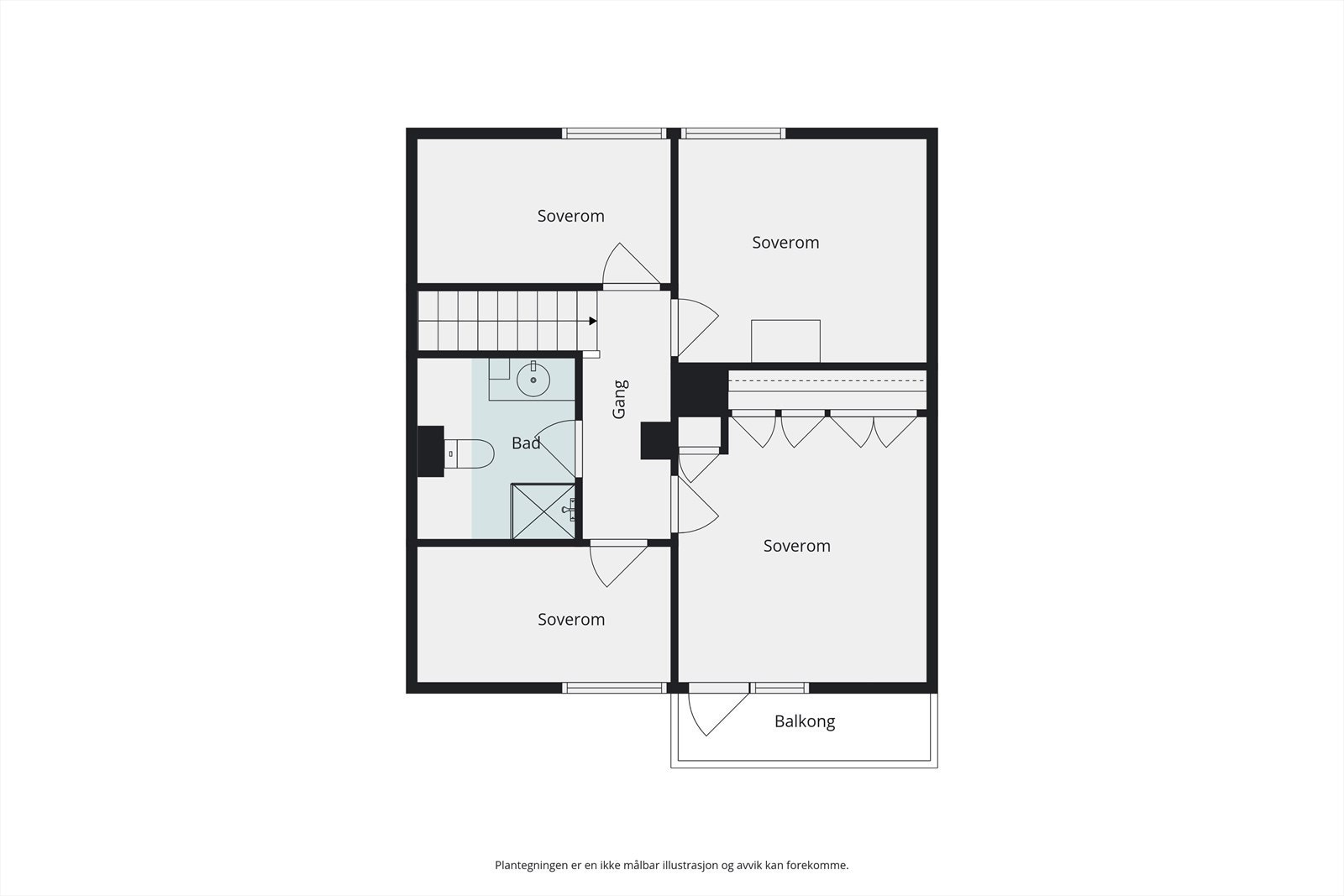 Plantegning 2. etg Galleribilde