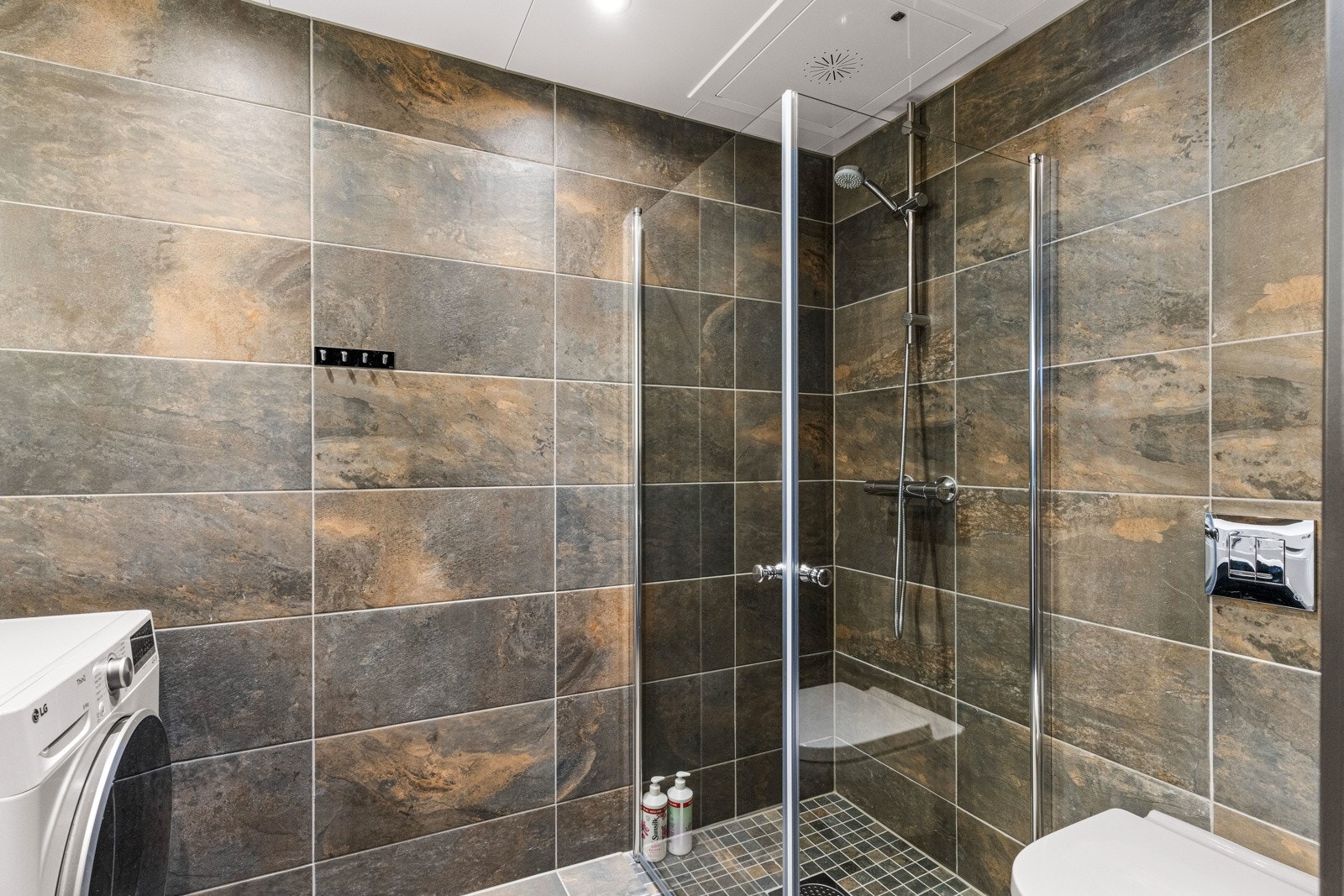 Her kan du ta deg en god varm dusj etter lange dager i bakken. Galleribilde