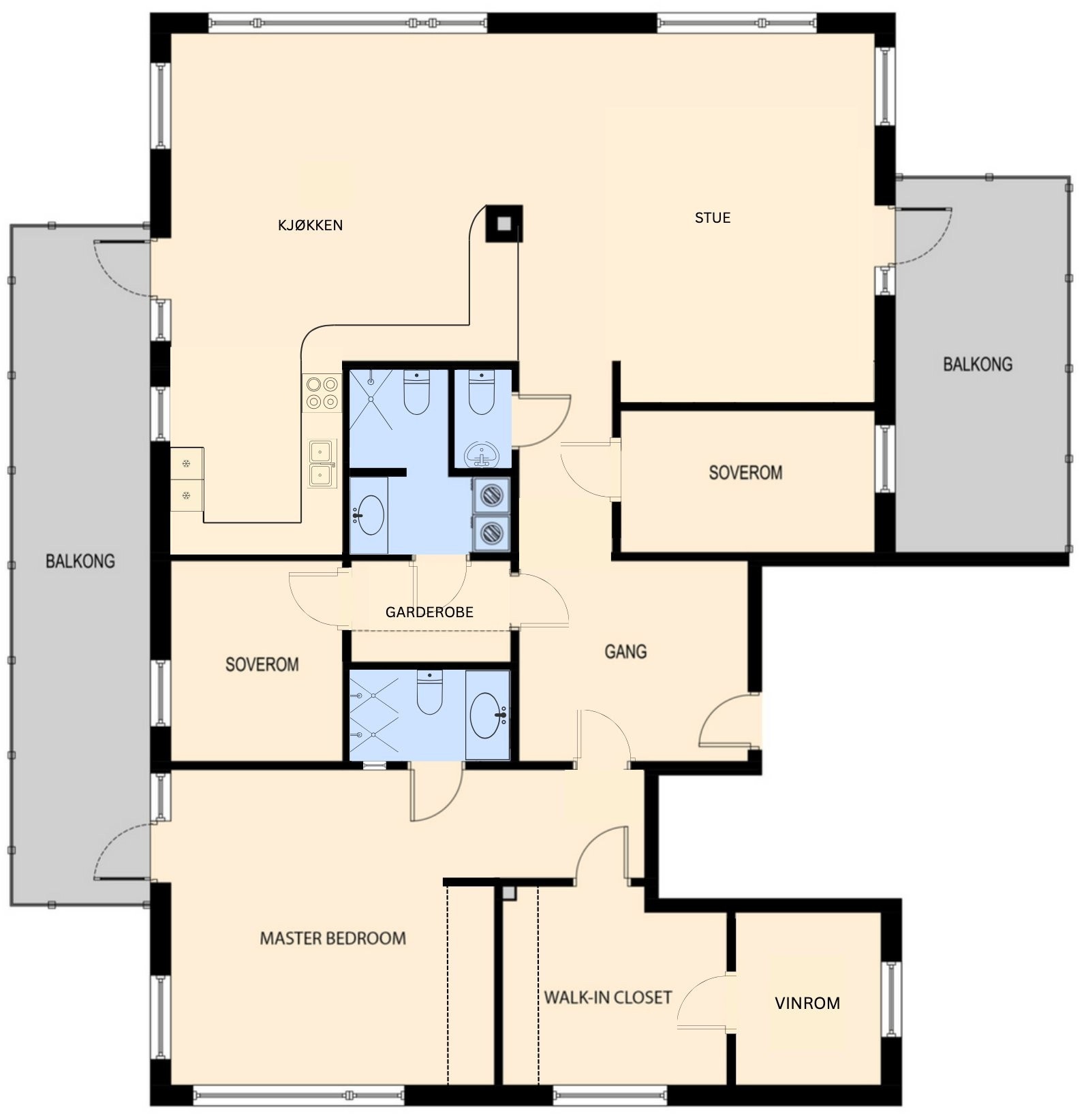 Plantegning Galleribilde