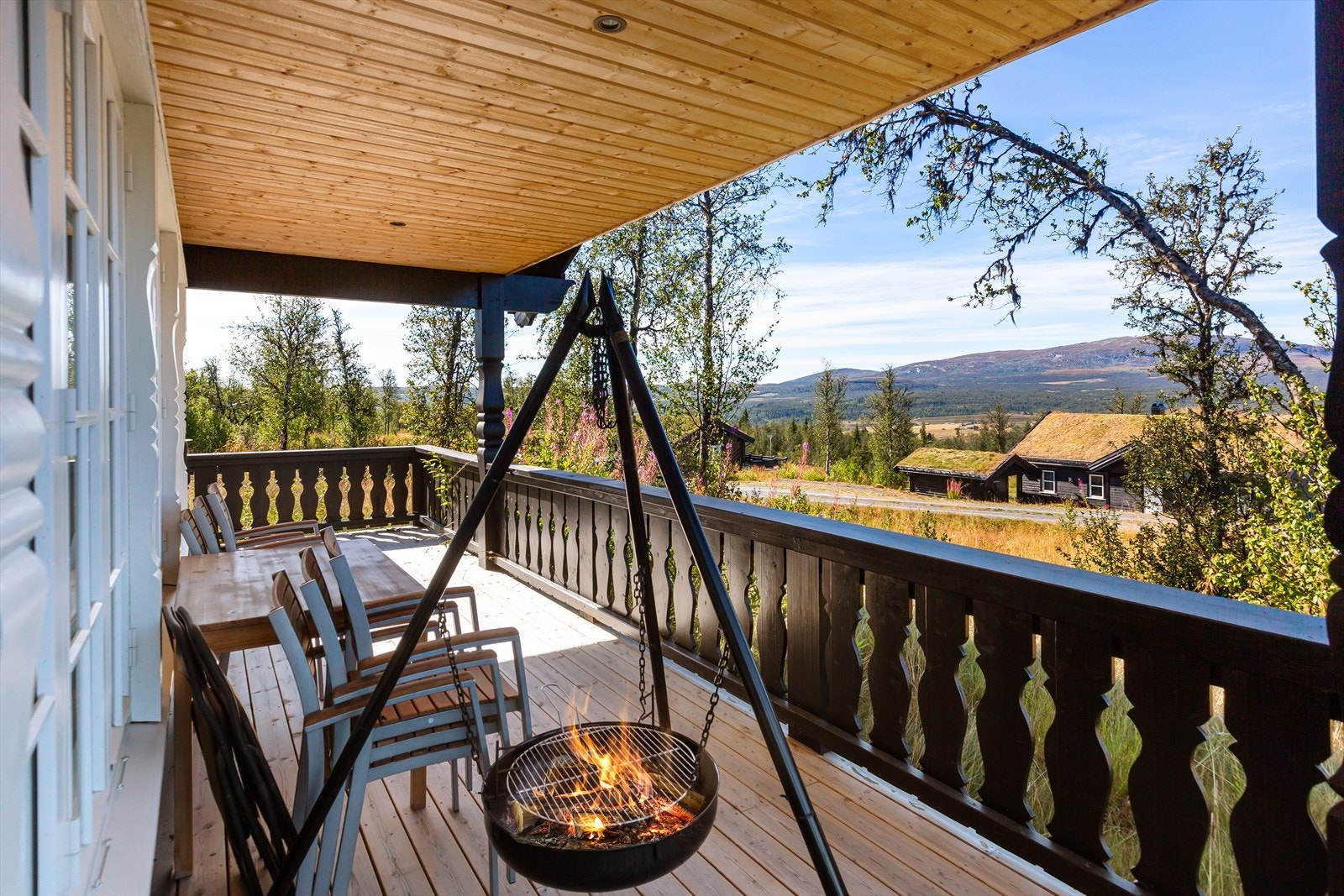 På terrassen er det flere møbleringsmuligheter. Galleribilde