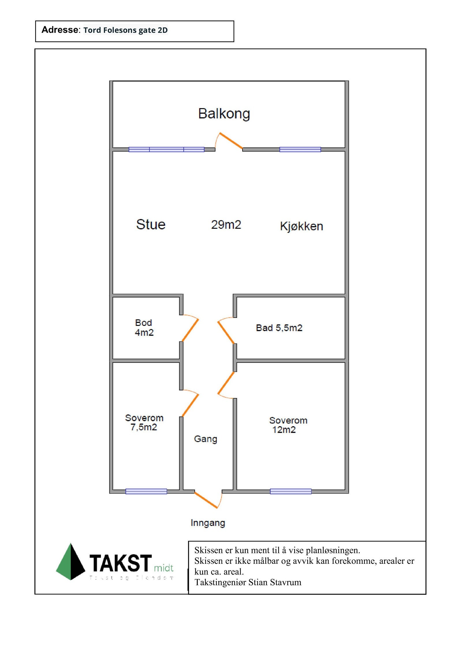 Planskisse Galleribilde