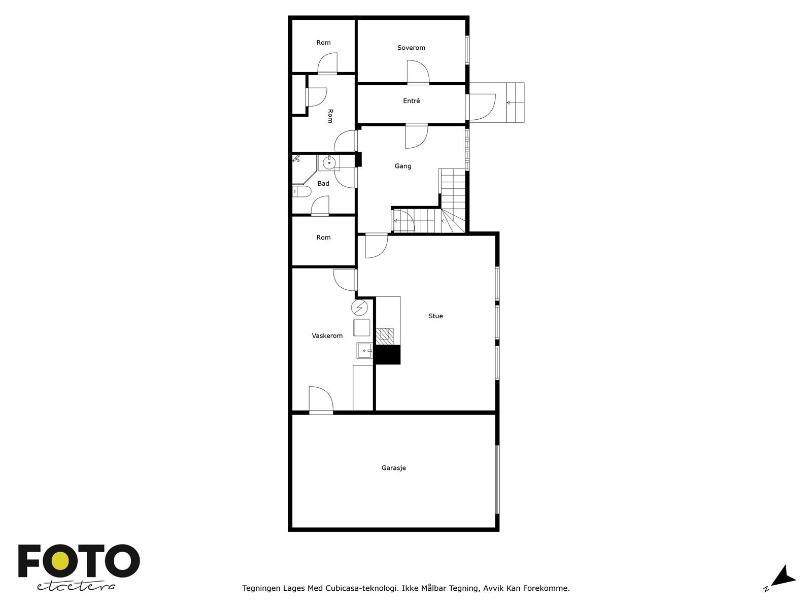 Plantegning underetasjen Galleribilde