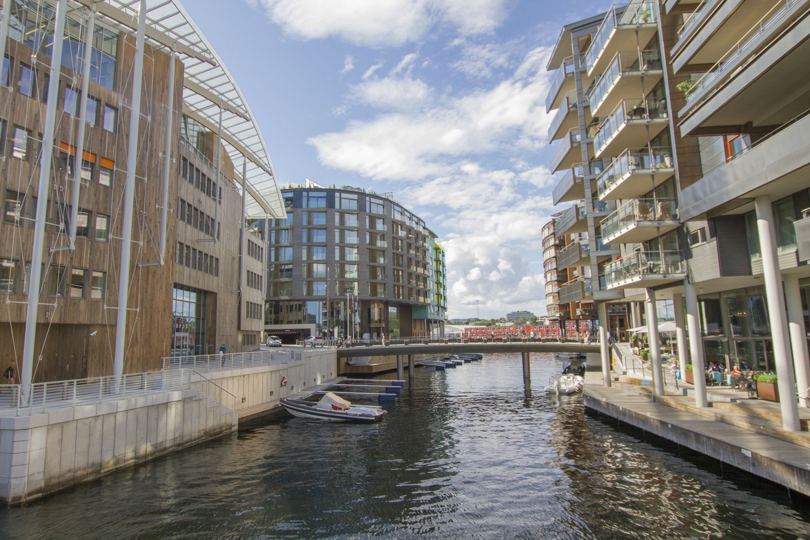 Spennende område med lange strandpromenader og hyggelige kanaler. Galleribilde