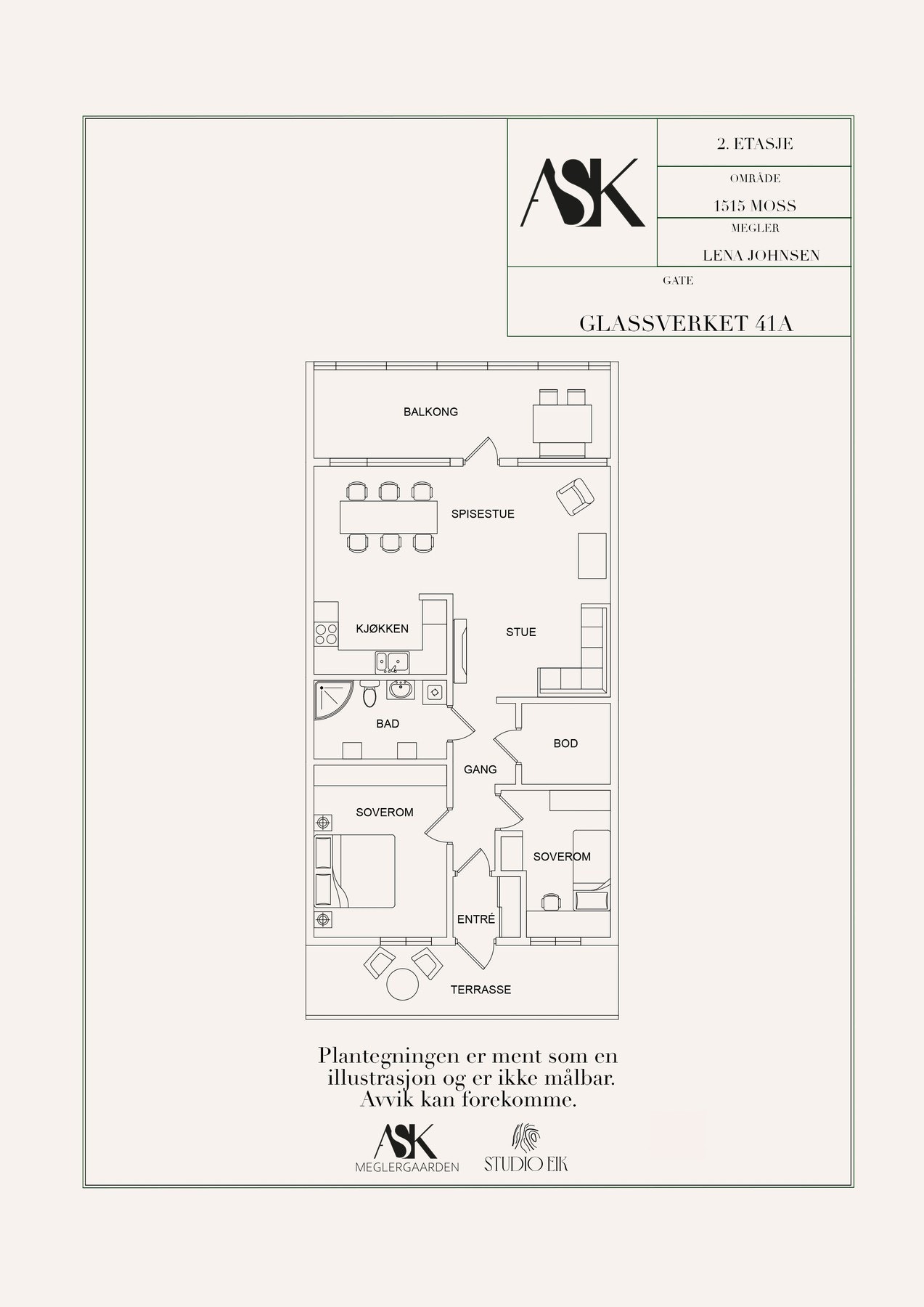 Plantegning Galleribilde