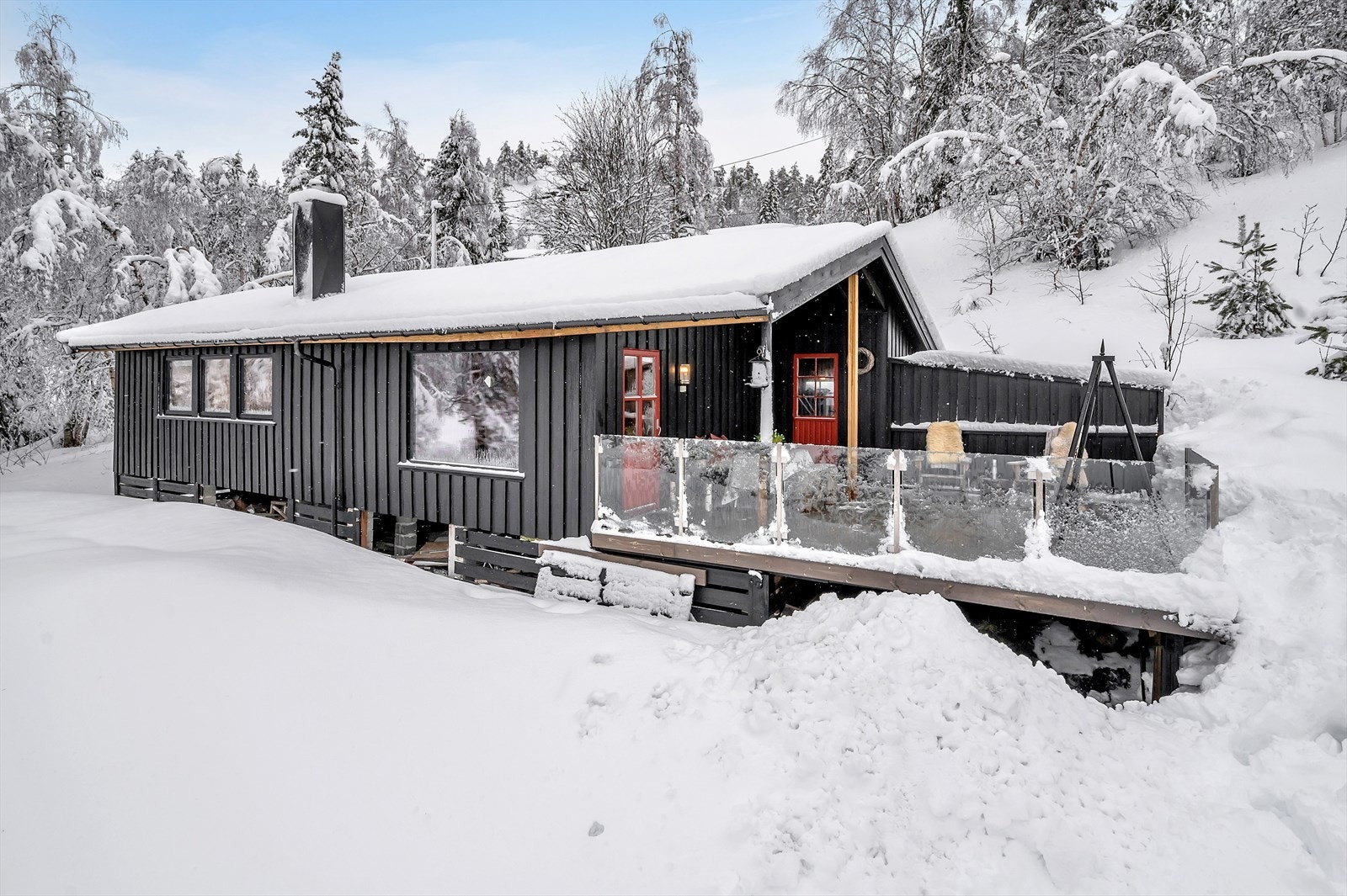 Vinterstid kan man påregne at det kommer greit med snø Galleribilde