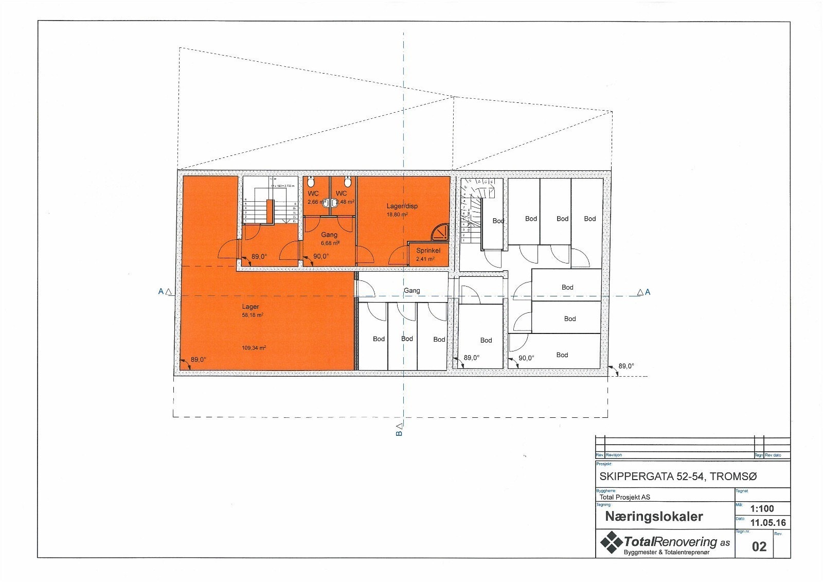 Plan kjeller Galleribilde