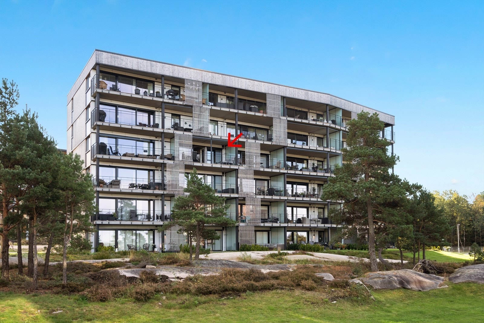 Leiligheten ligger i 4. etasje og har en fantastisk utsikt Galleribilde