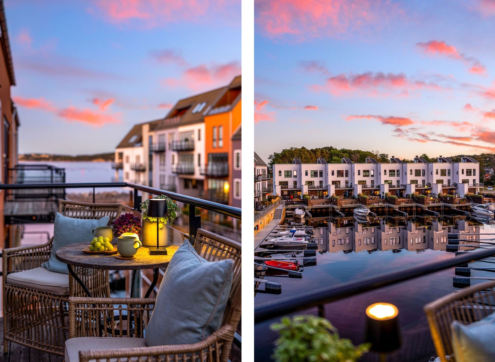 Fin utsikt mot kanal og sjø. Galleribilde