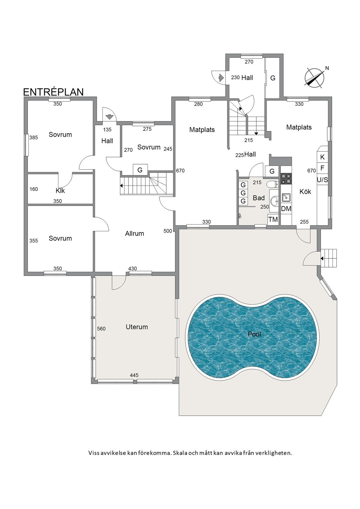 Planritning entréplan. Galleribilde