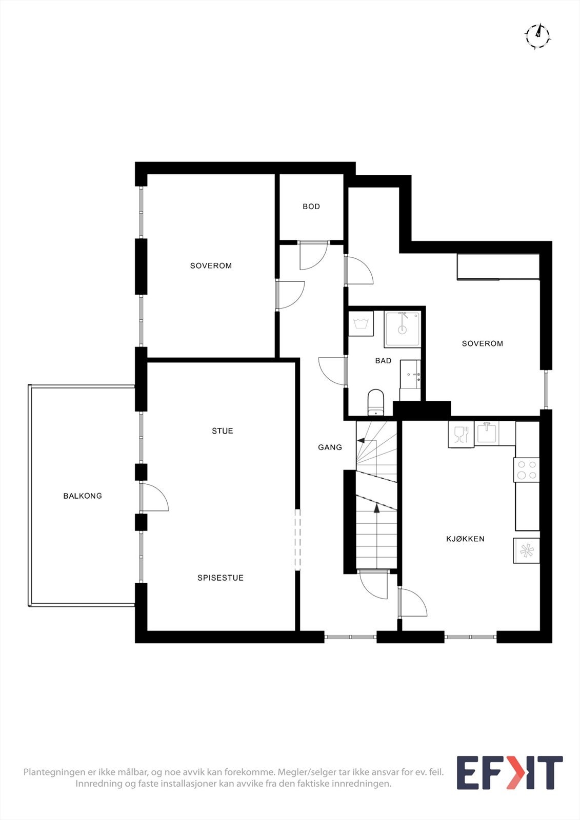 Plantegning 2.etg. Galleribilde