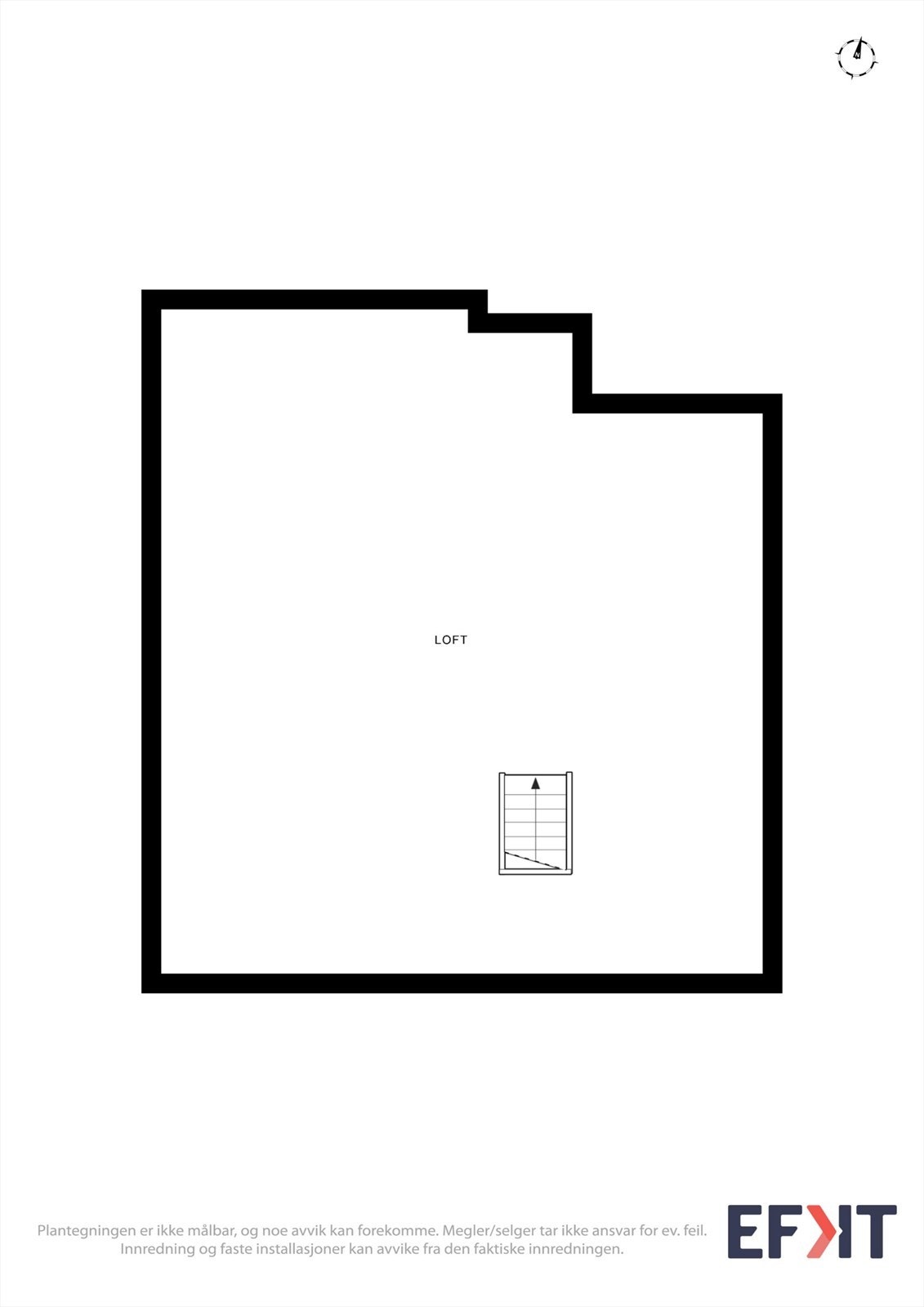 Plantegning loft Galleribilde