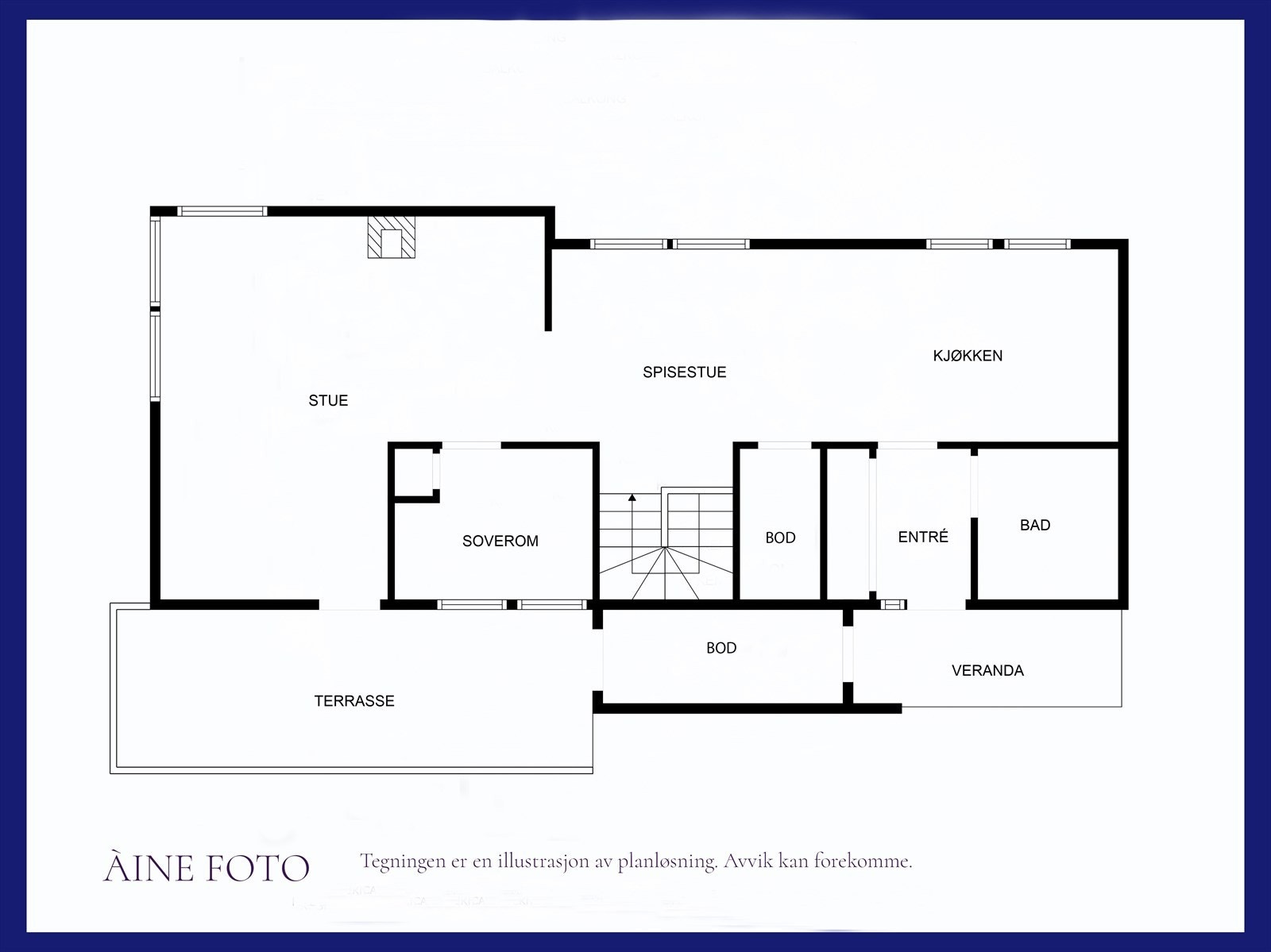 Plantegning av hovedetasjen Galleribilde