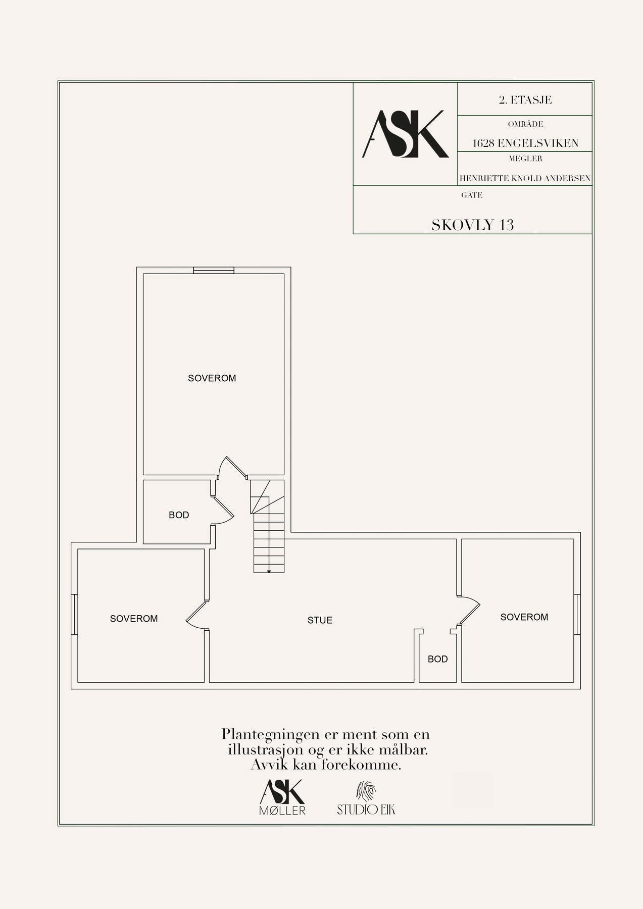 Plantegning 2 etasje Galleribilde