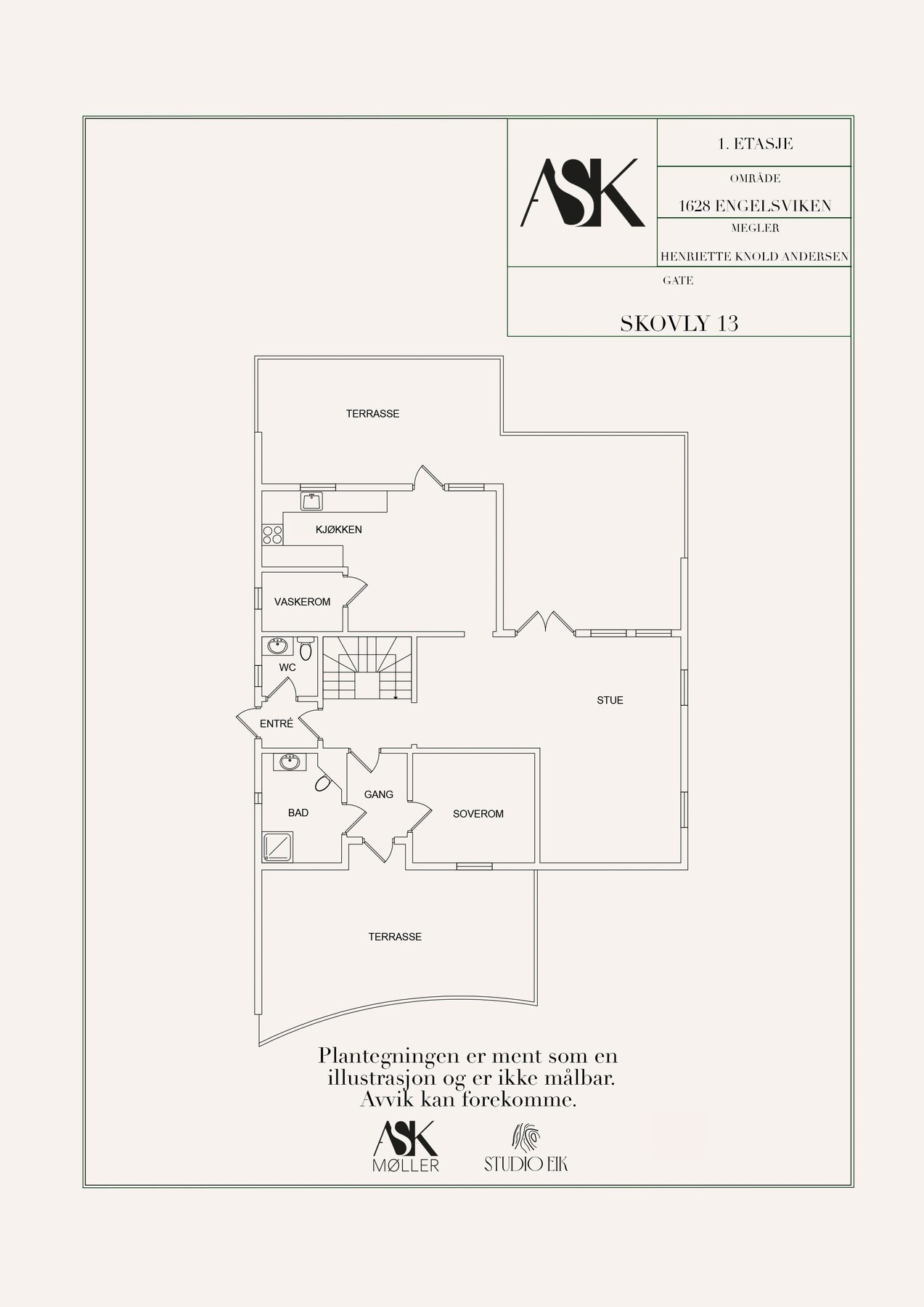 Plantegning 1 etasje Galleribilde
