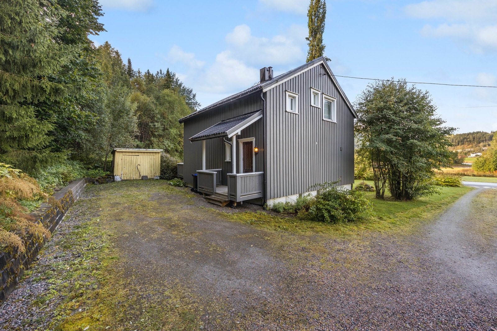 Inngangspartiet er takoverbygd. Galleribilde