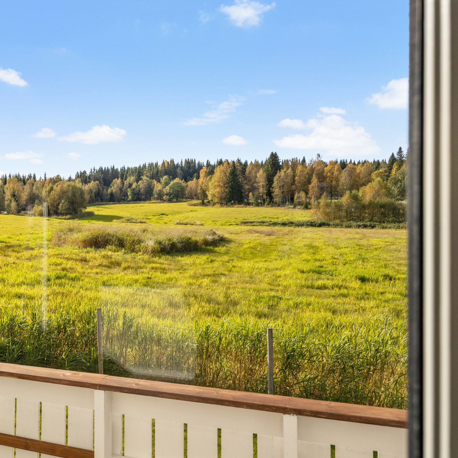 Fra stuevinduet har man utsikt over landskapet! Galleribilde