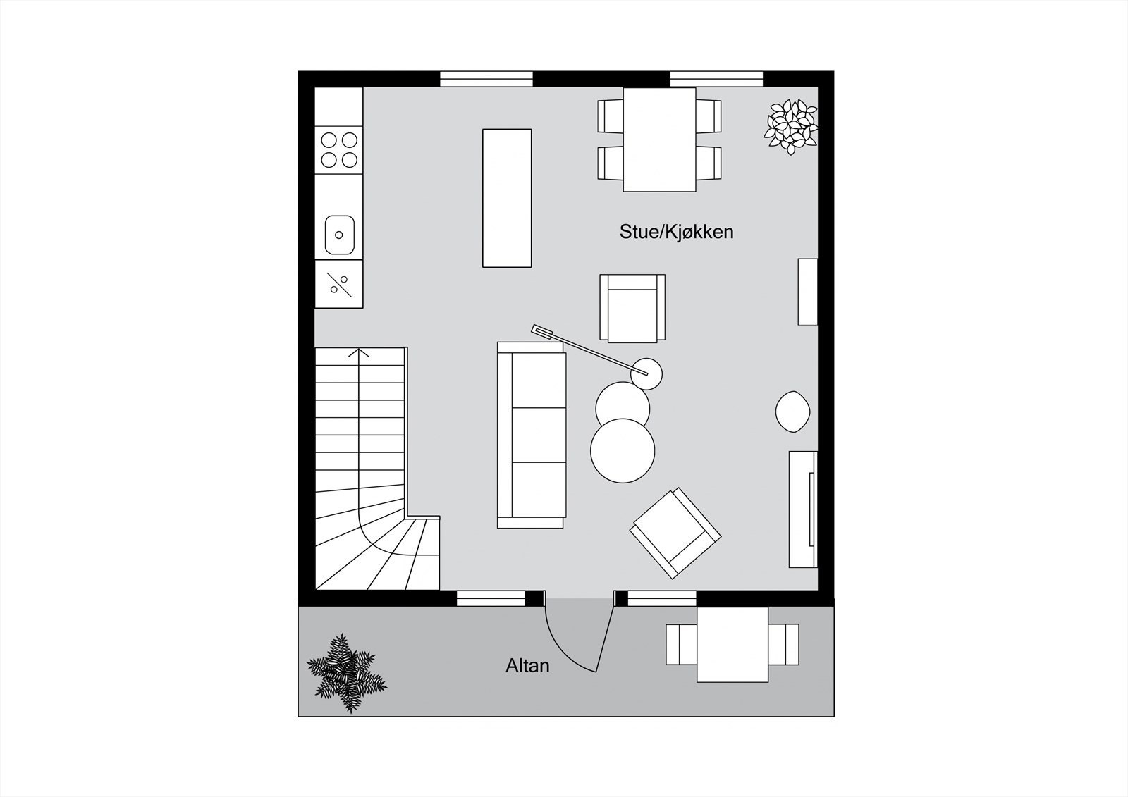 Platening 2. etasje Galleribilde