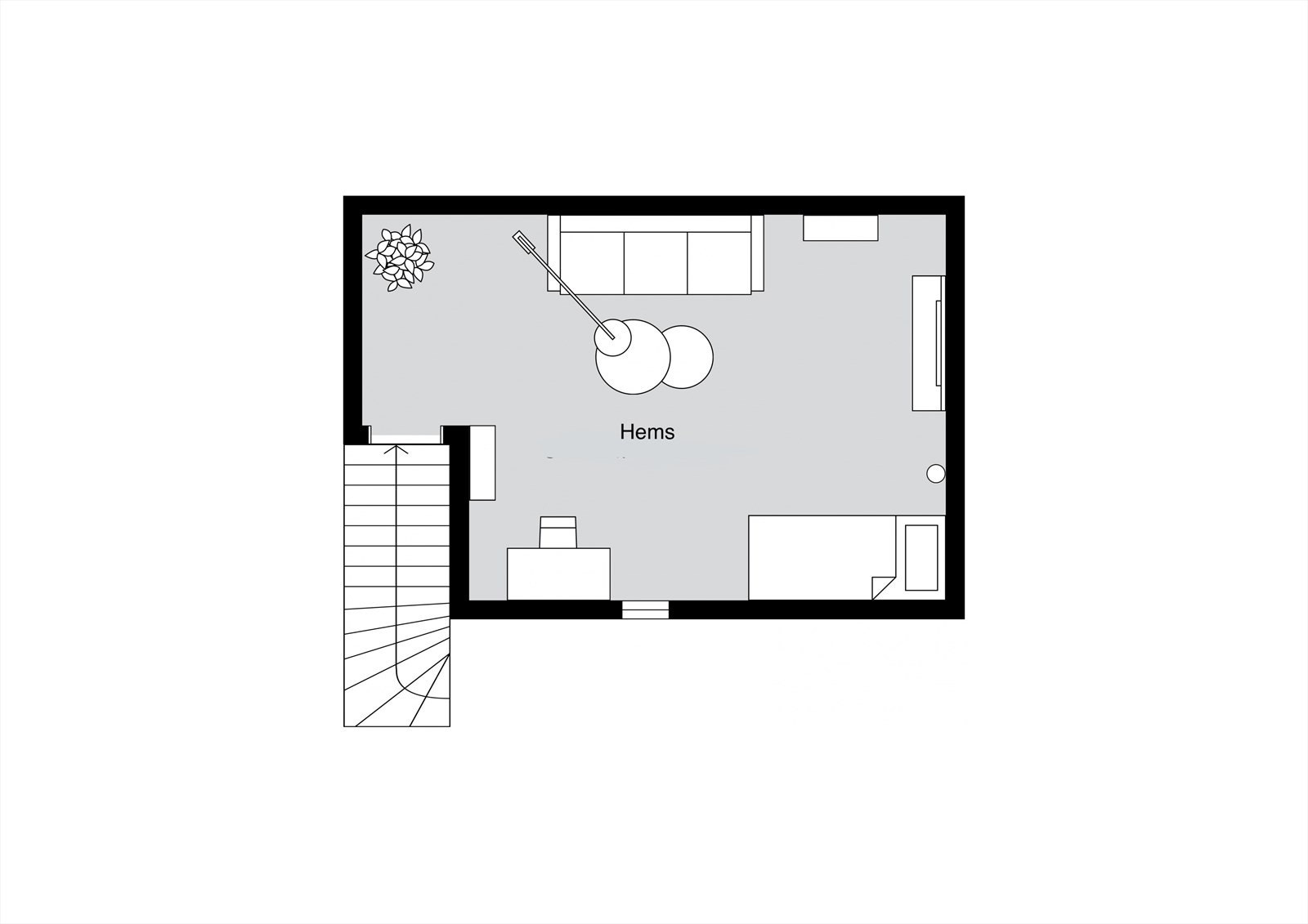 Plantegning - Hems Galleribilde