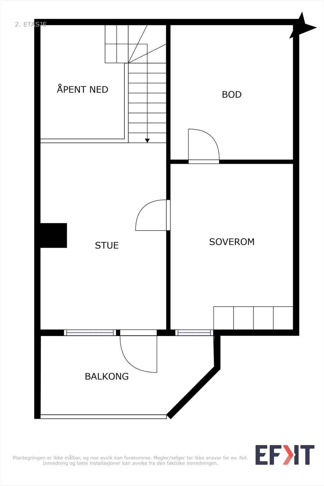 Plantegning 2.etasje. Galleribilde