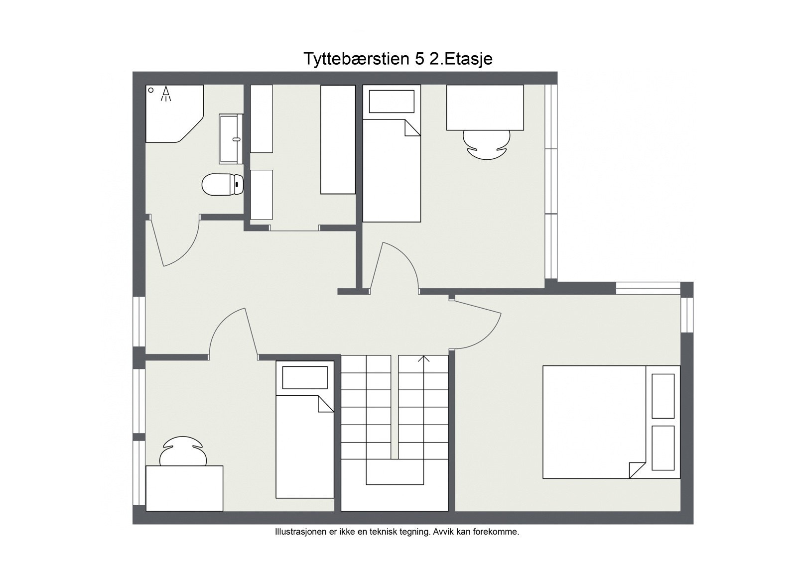 Plantegning 2.etasje Galleribilde