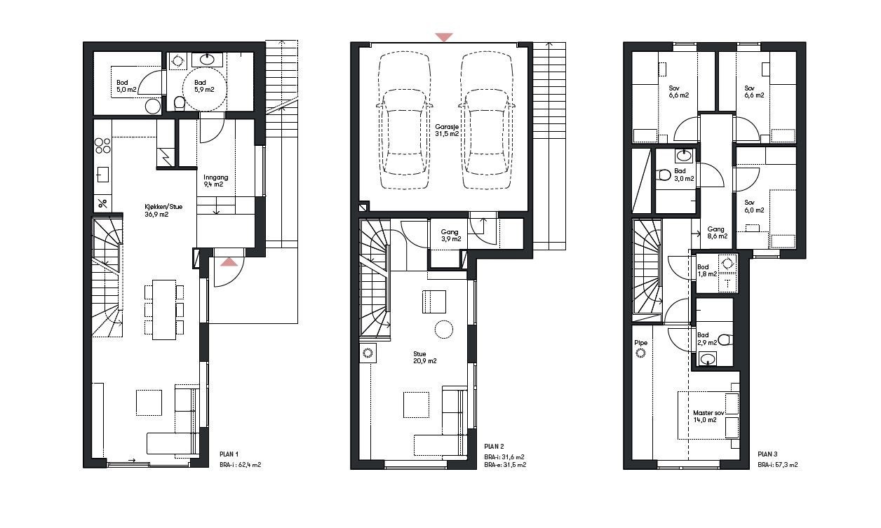 Plantegning Ankerveien 90 A Galleribilde