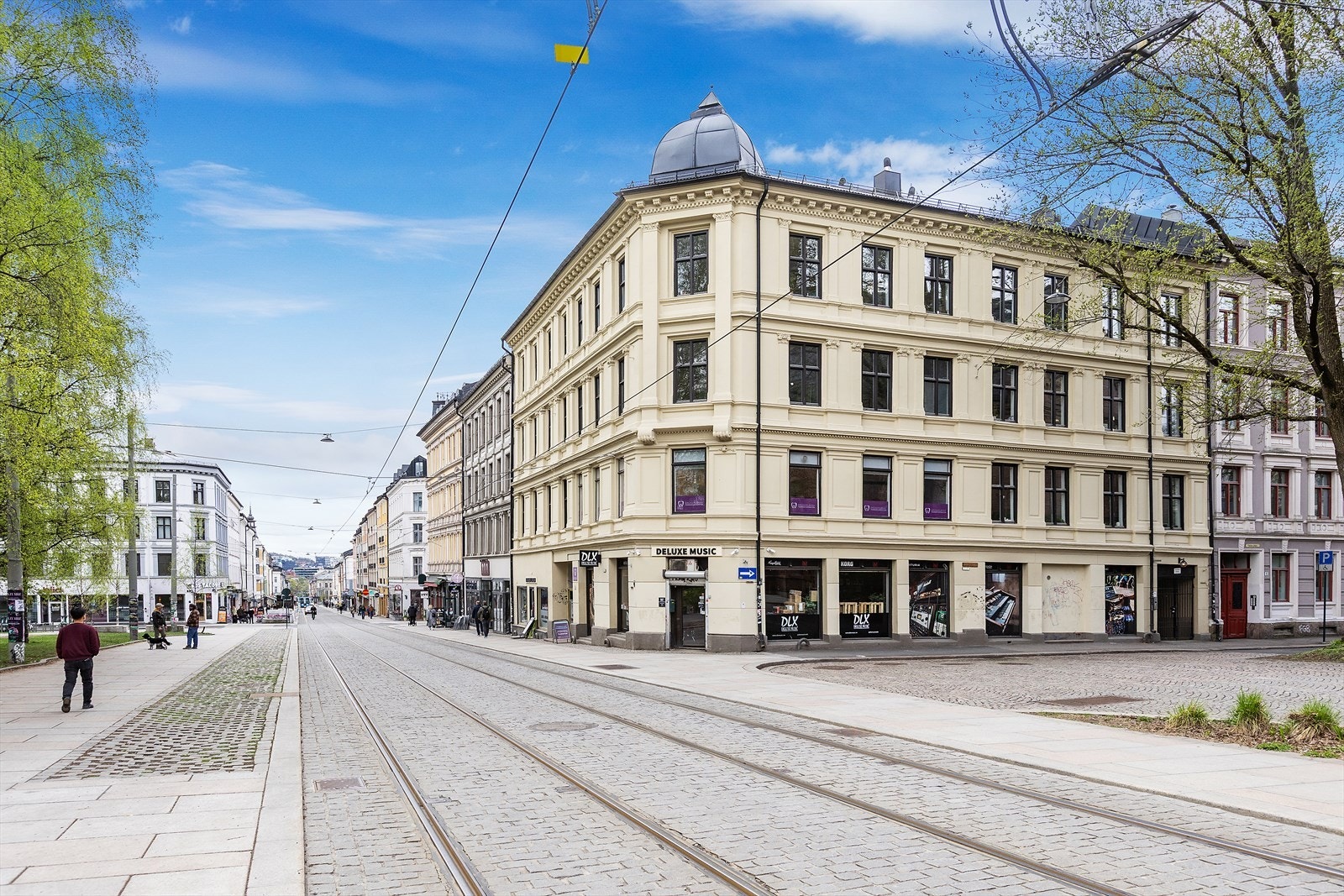 Denne klassiske bygården fra 1890-tallet ligger idyllisk til rett ved Birkelunden Galleribilde