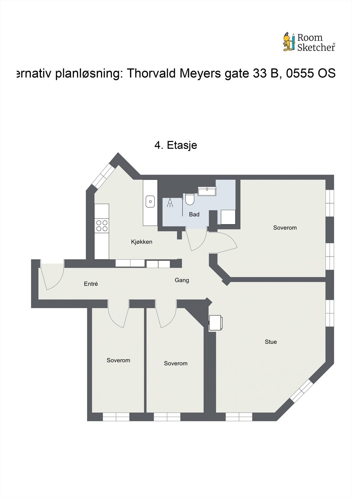 Alternativ planløsning Galleribilde