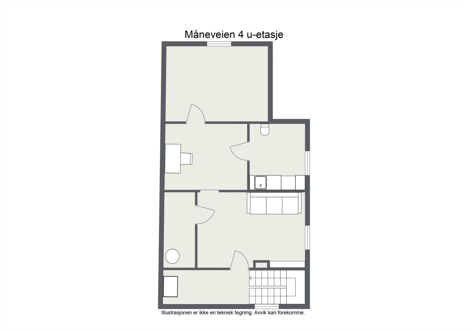 Plantegning underetasje Galleribilde