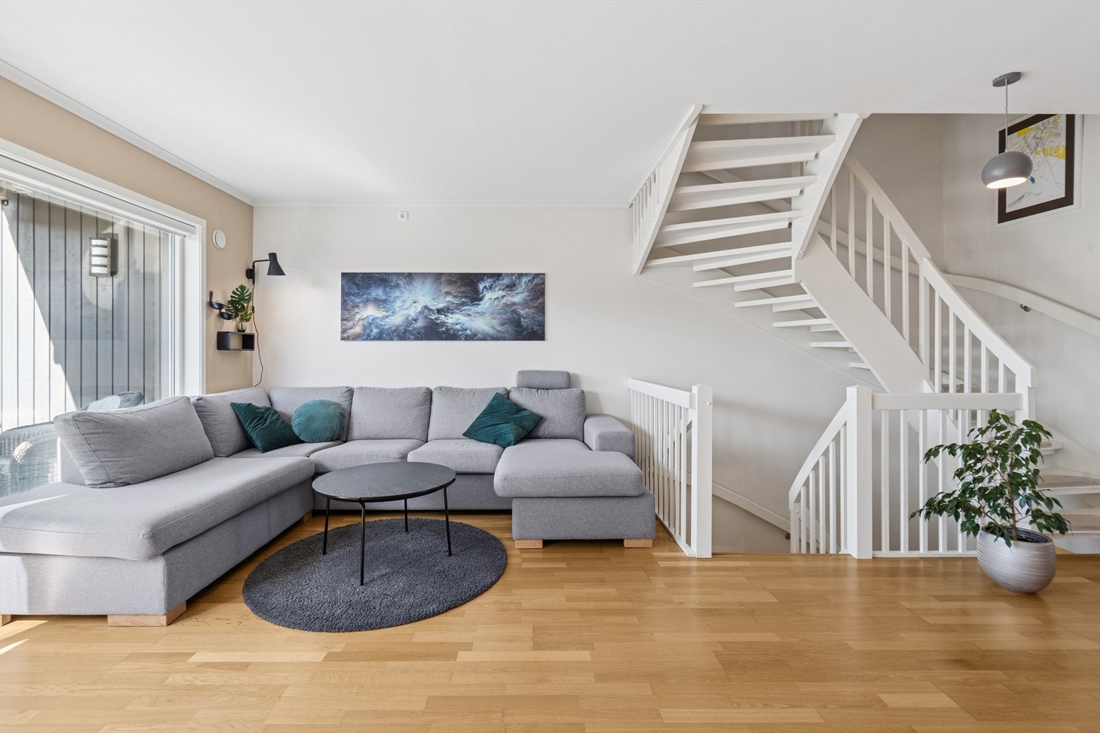 Dette er det naturlige samlingspunktet i boligen Galleribilde