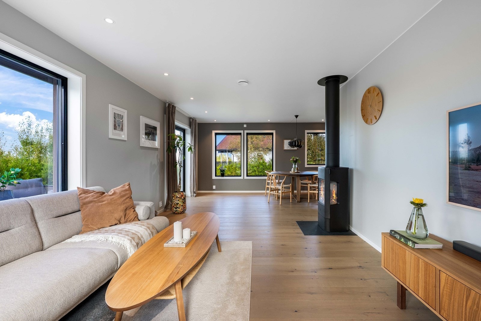 Peisovn gir varme og hygge på kjølige dager. Galleribilde