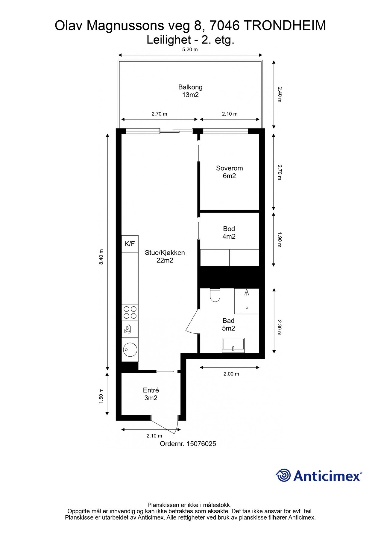 Plantegning - 2.etasje. Galleribilde