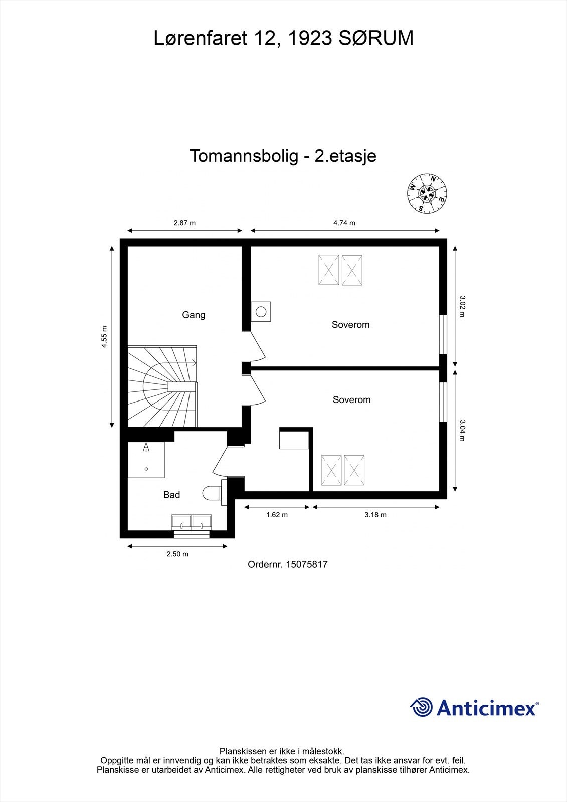 Plantegning- 2.etasje. Galleribilde