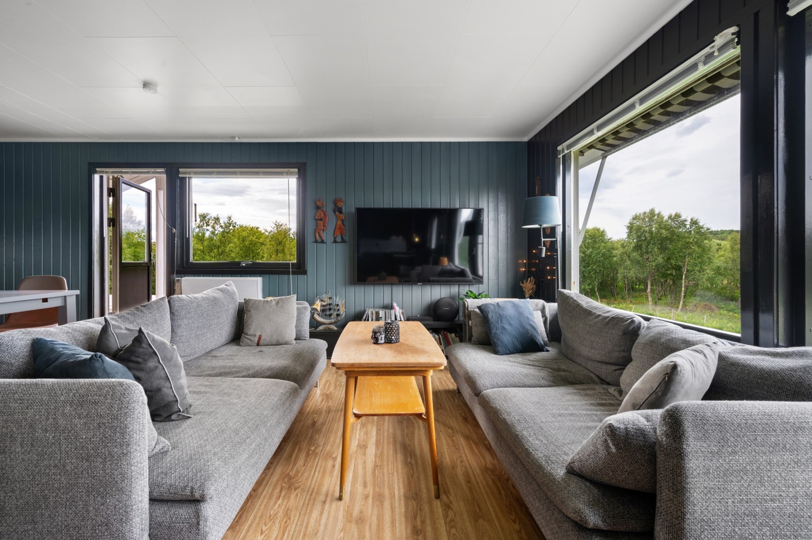 Adkomst til terrasse fra stuen Galleribilde