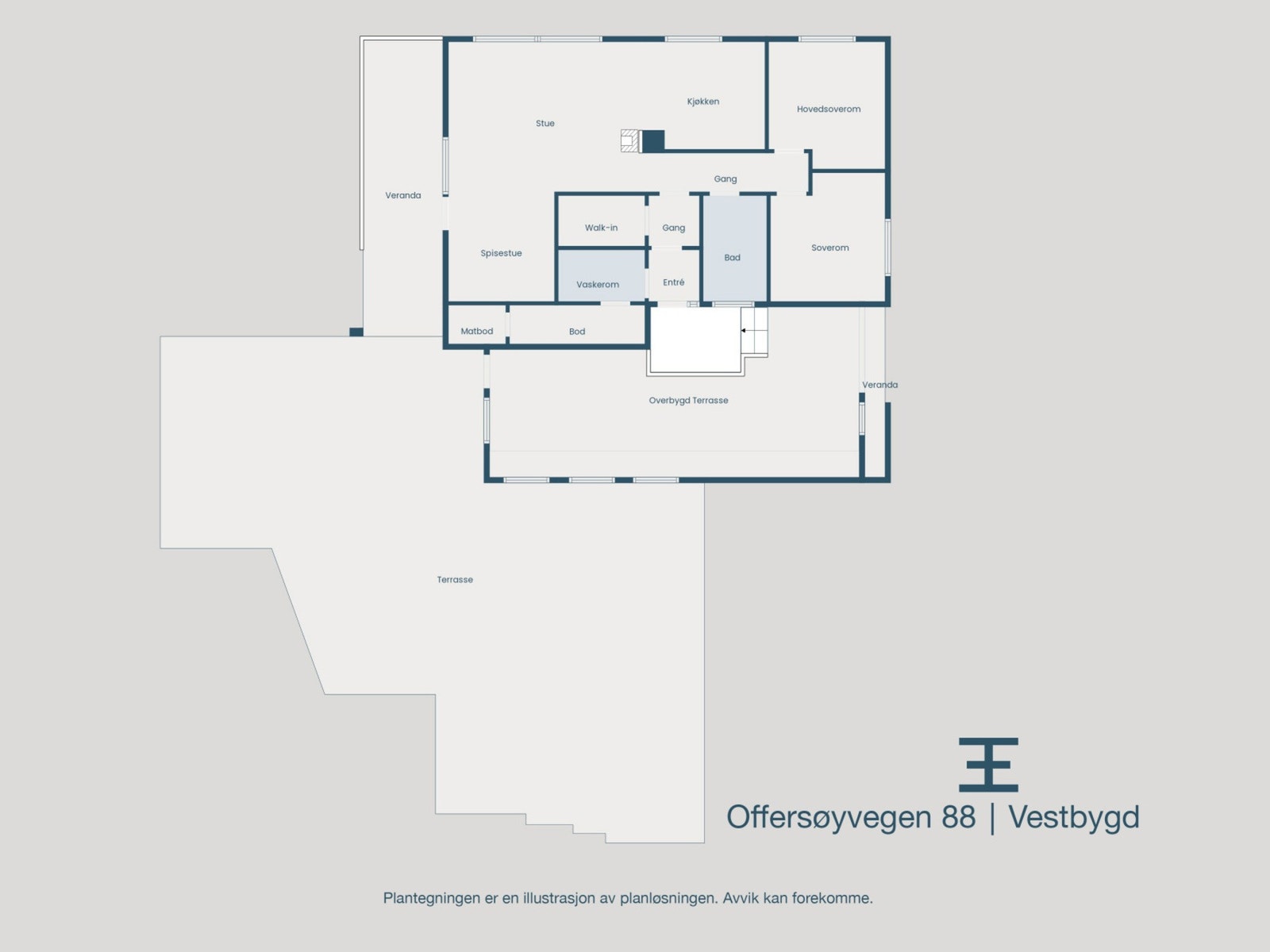 Plantegning Galleribilde
