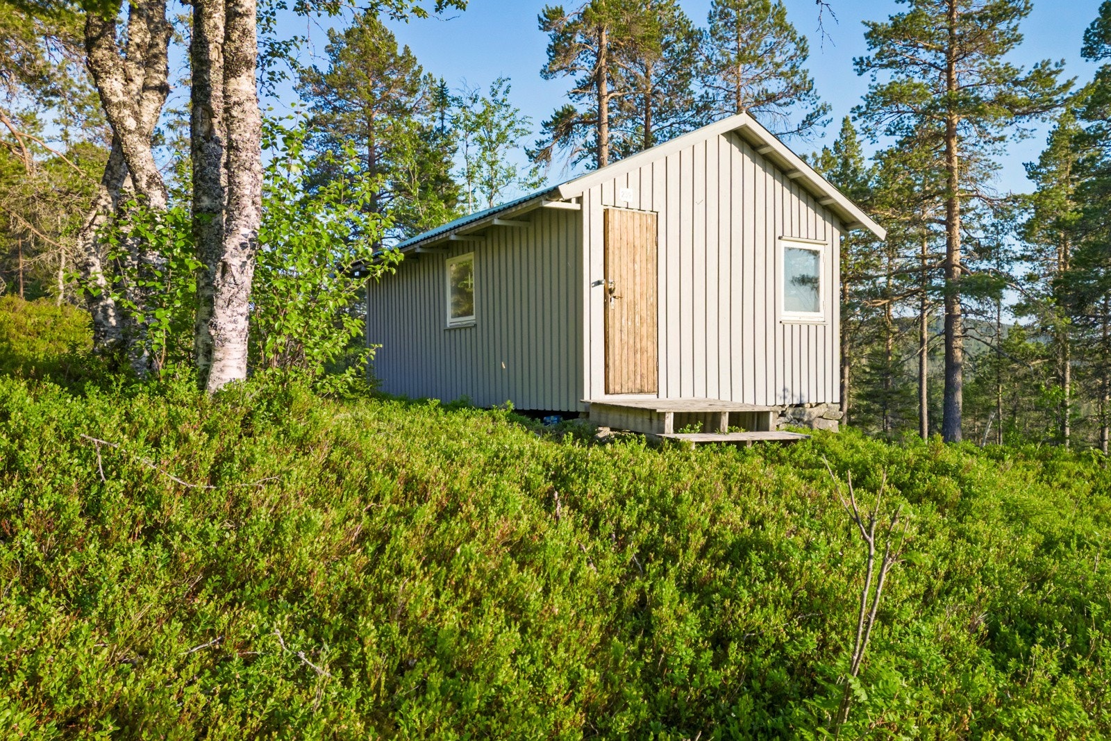 Hytta holder en enkel standard, men har stort potensial. Galleribilde
