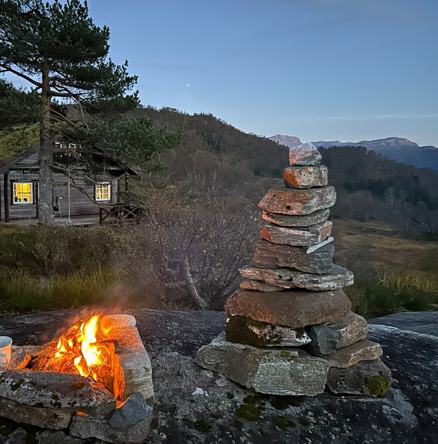 Stemningsbilde ved hytta Galleribilde