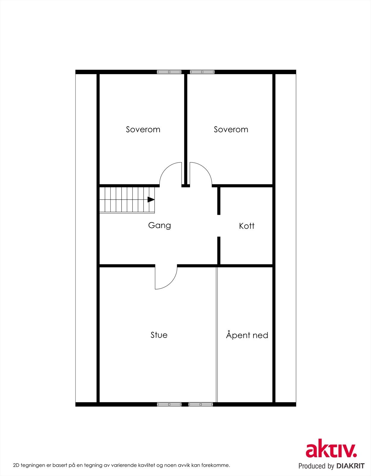 Plantegning loft Galleribilde